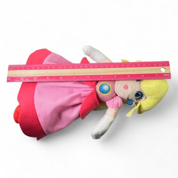 11" Princess Peach & Luigi Super Mario Bro's By Good Stuff Nintendo Plush Dolls - Picture 7 of 13